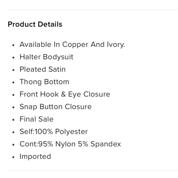 FASHION Nova Ivory Happy Hour Drinks Bodysuit. Size XS. Lg.  P - Picture 4 of 4